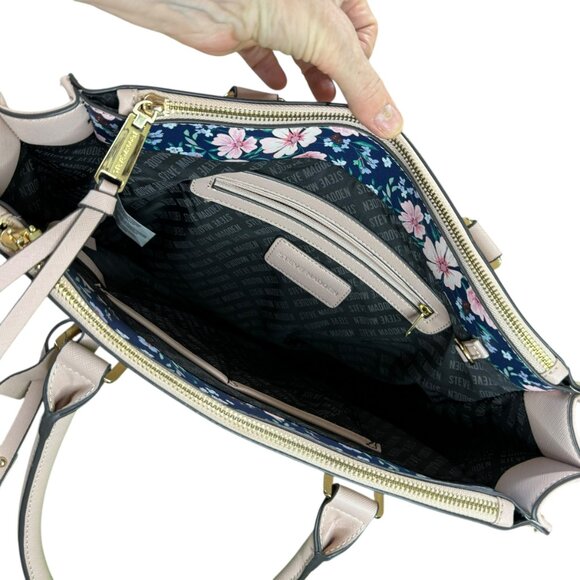 Steve Madden Blush Pink Faux Leather Tote Bag - Picture 8 of 8